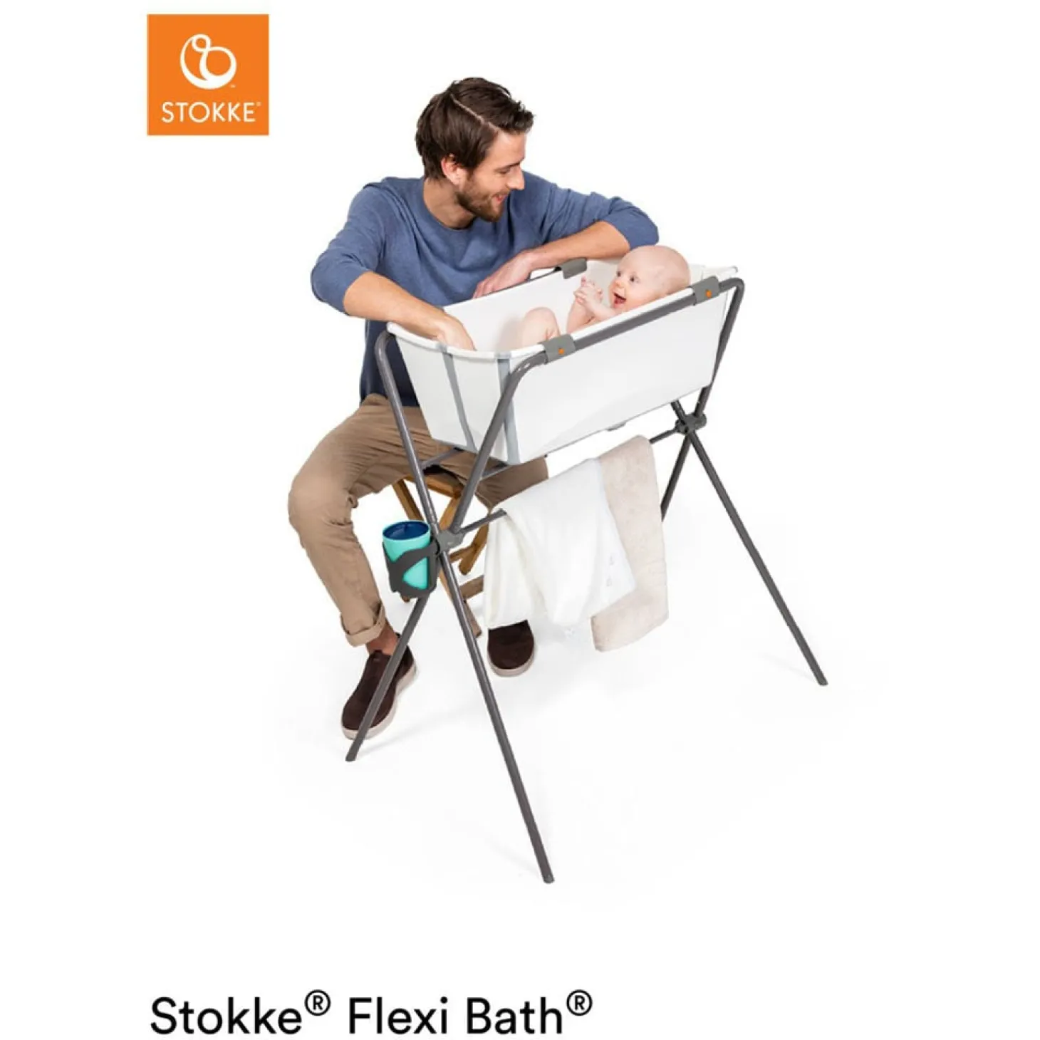 Stokke Support de baignoire Flexi Bath Gris