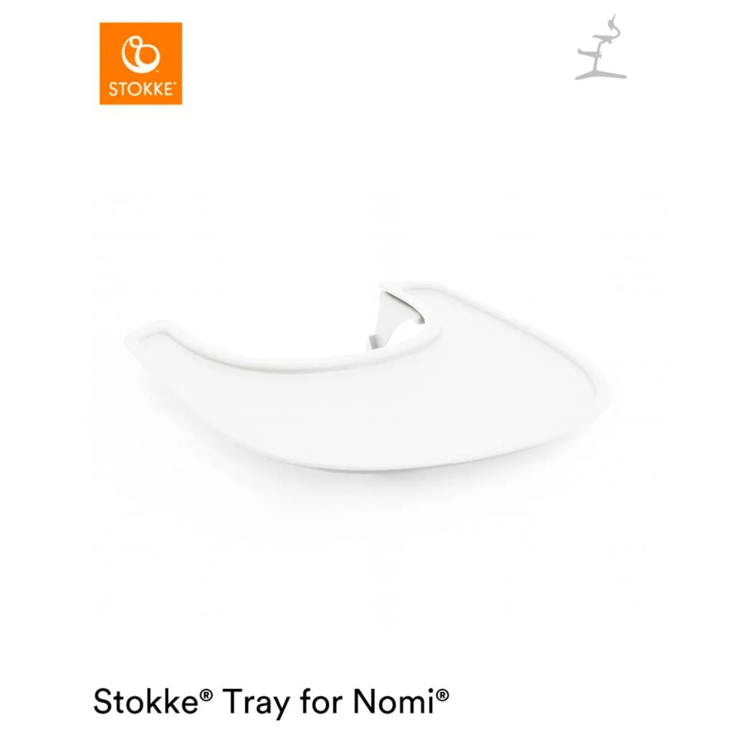 Stokke Tablette pour chaise haute Nomi White