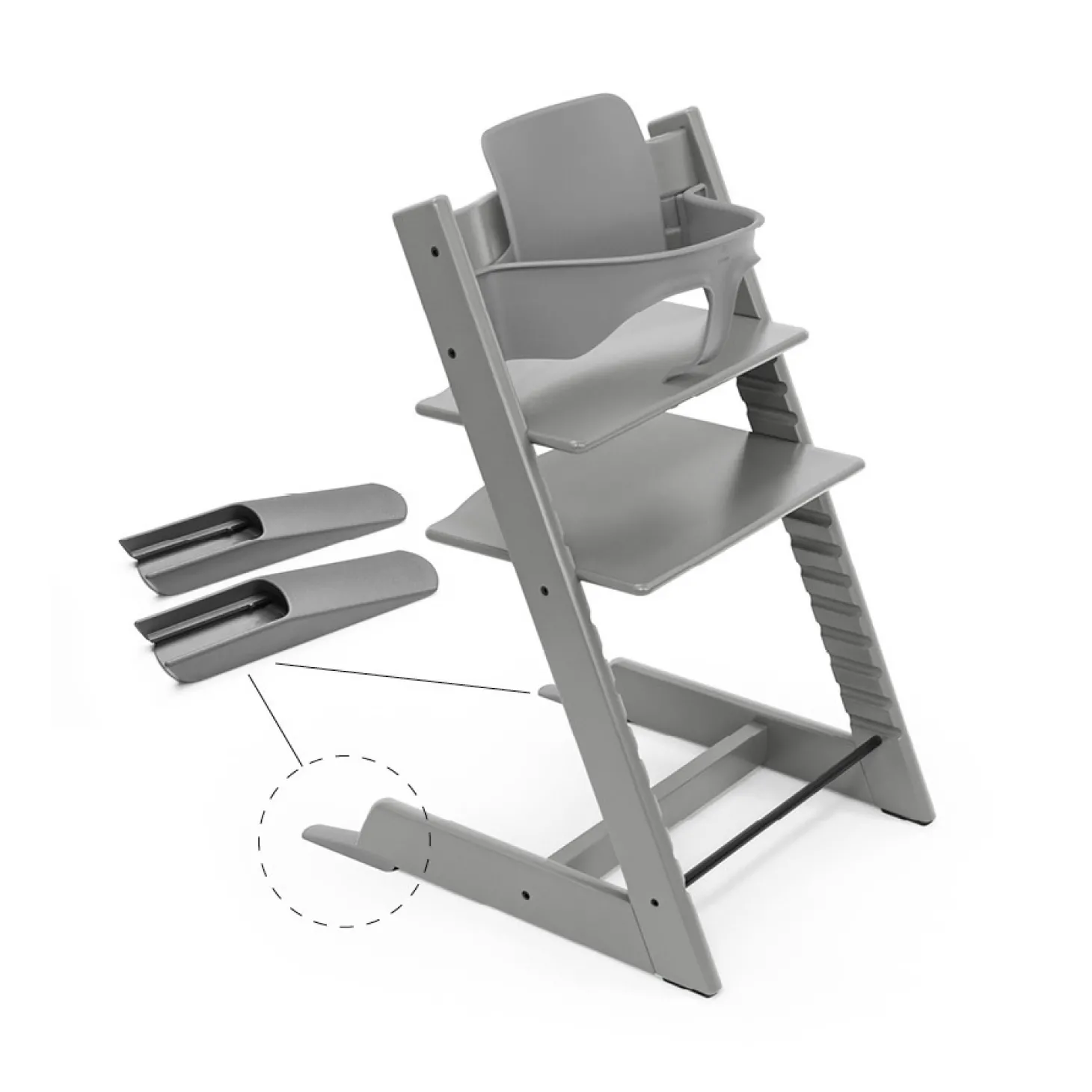 Stokke Tripp Trapp Baby Set 2 Gris Tempete