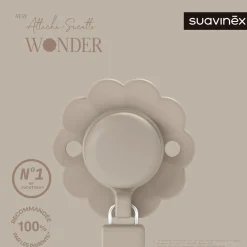 Suavinex Attache sucette silicone Wonder Gray Cloud