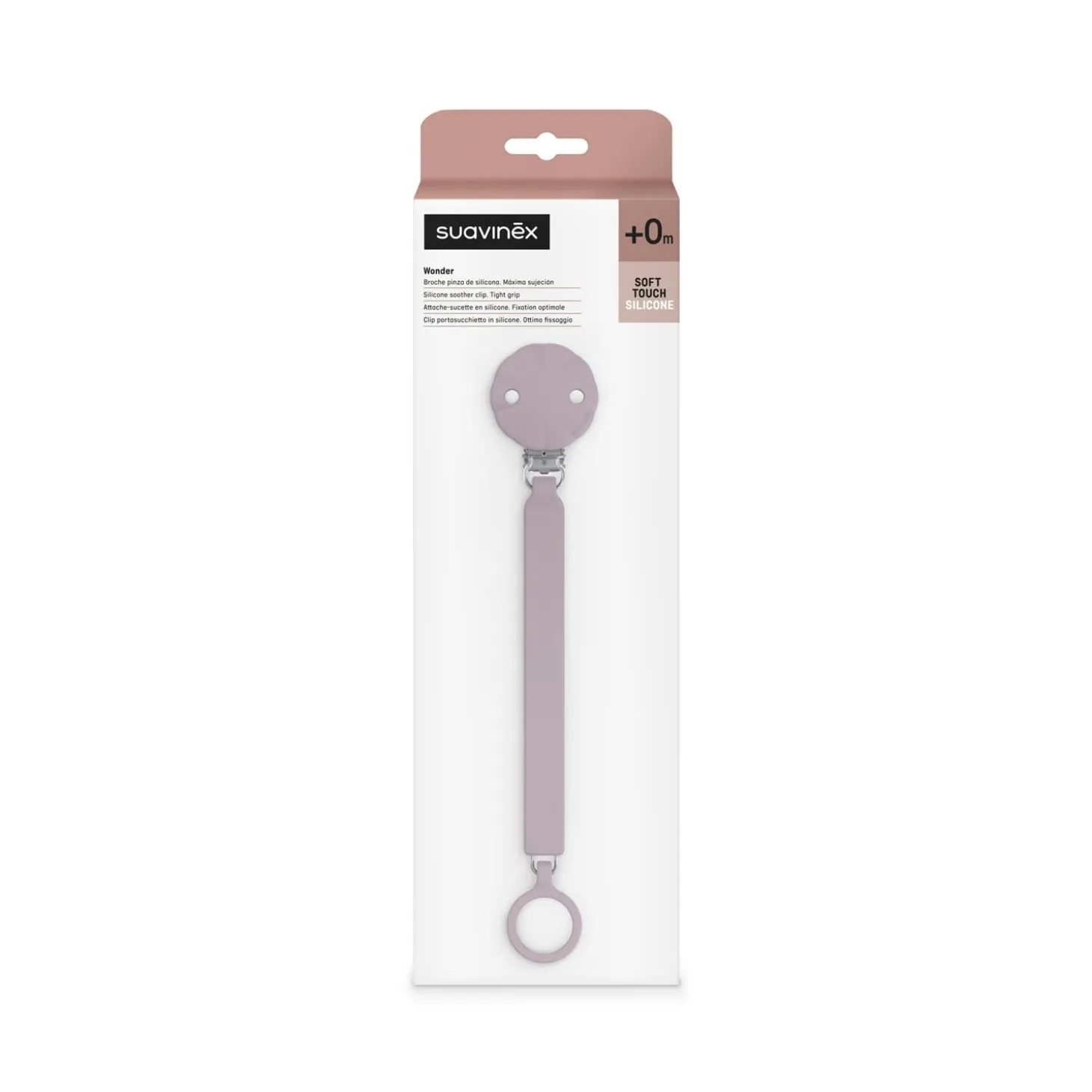 Suavinex Attache sucette silicone Wonder Mist Lavande