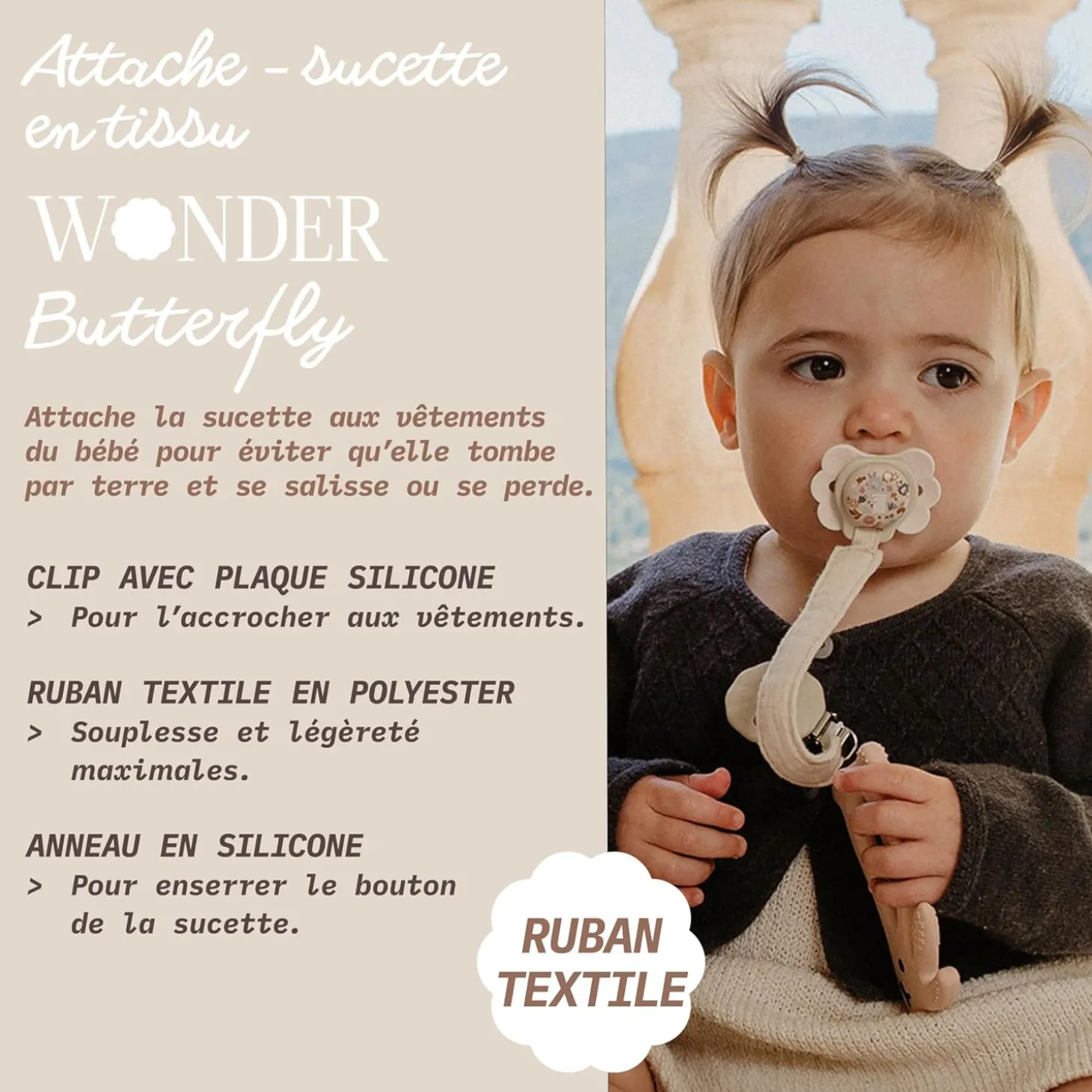 Suavinex Attache-Sucette Wond Liberty