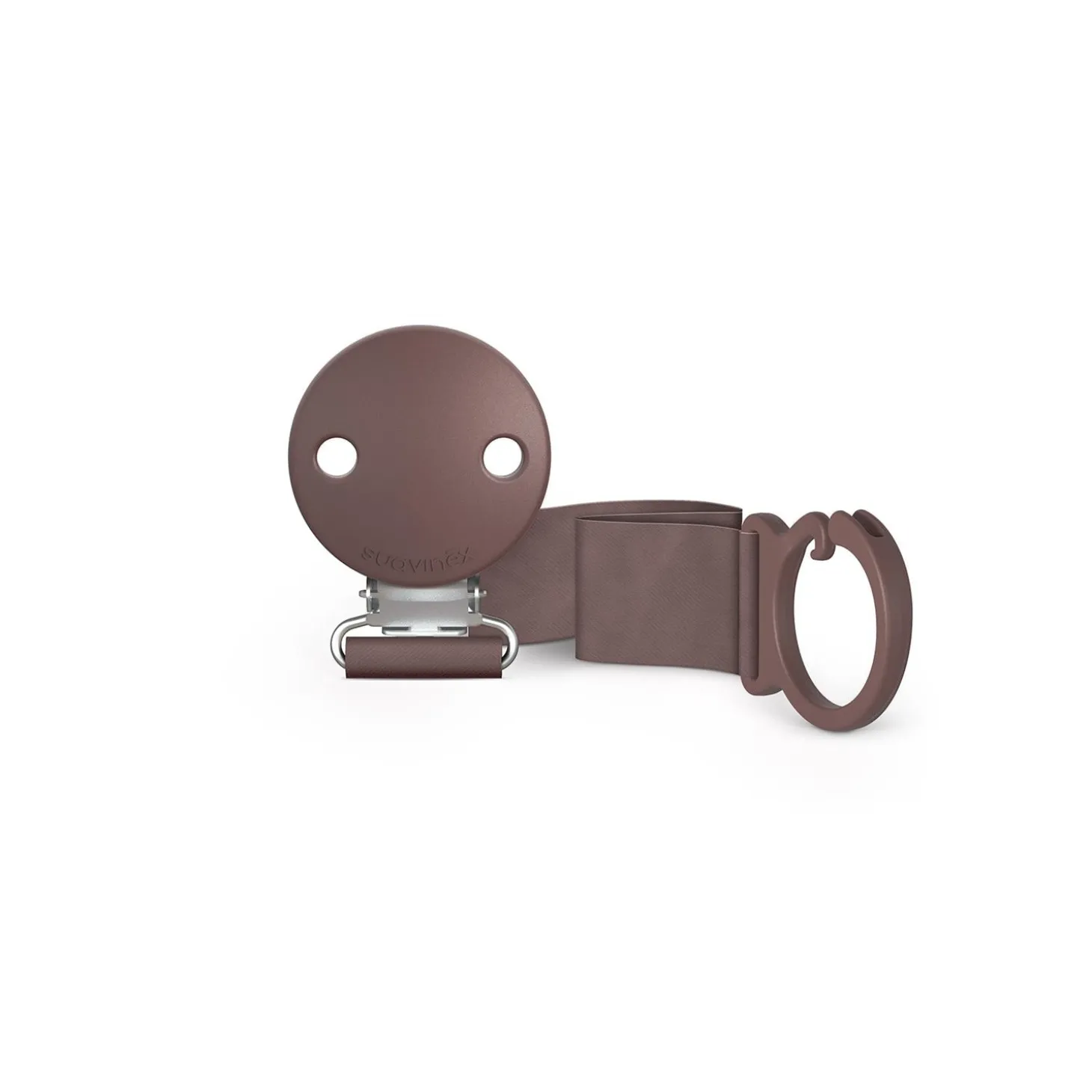 Suavinex Attache-Sucette Zero.Zero Deep Marron