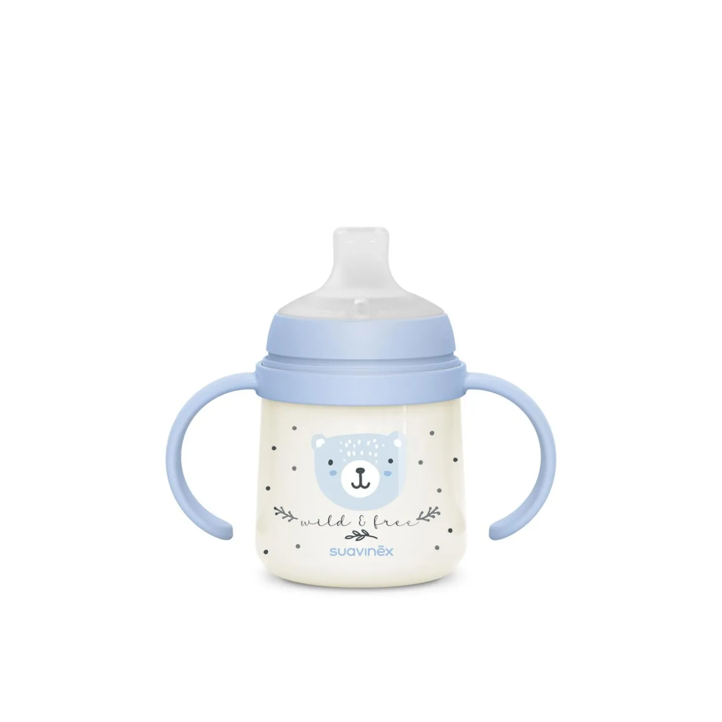 Suavinex Biberon à Anses Wild&Free Night & Day Bleu 150 ml