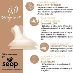 Suavinex Biberon Anti-Colique Zero.Zero Amande Medium - 120 ml