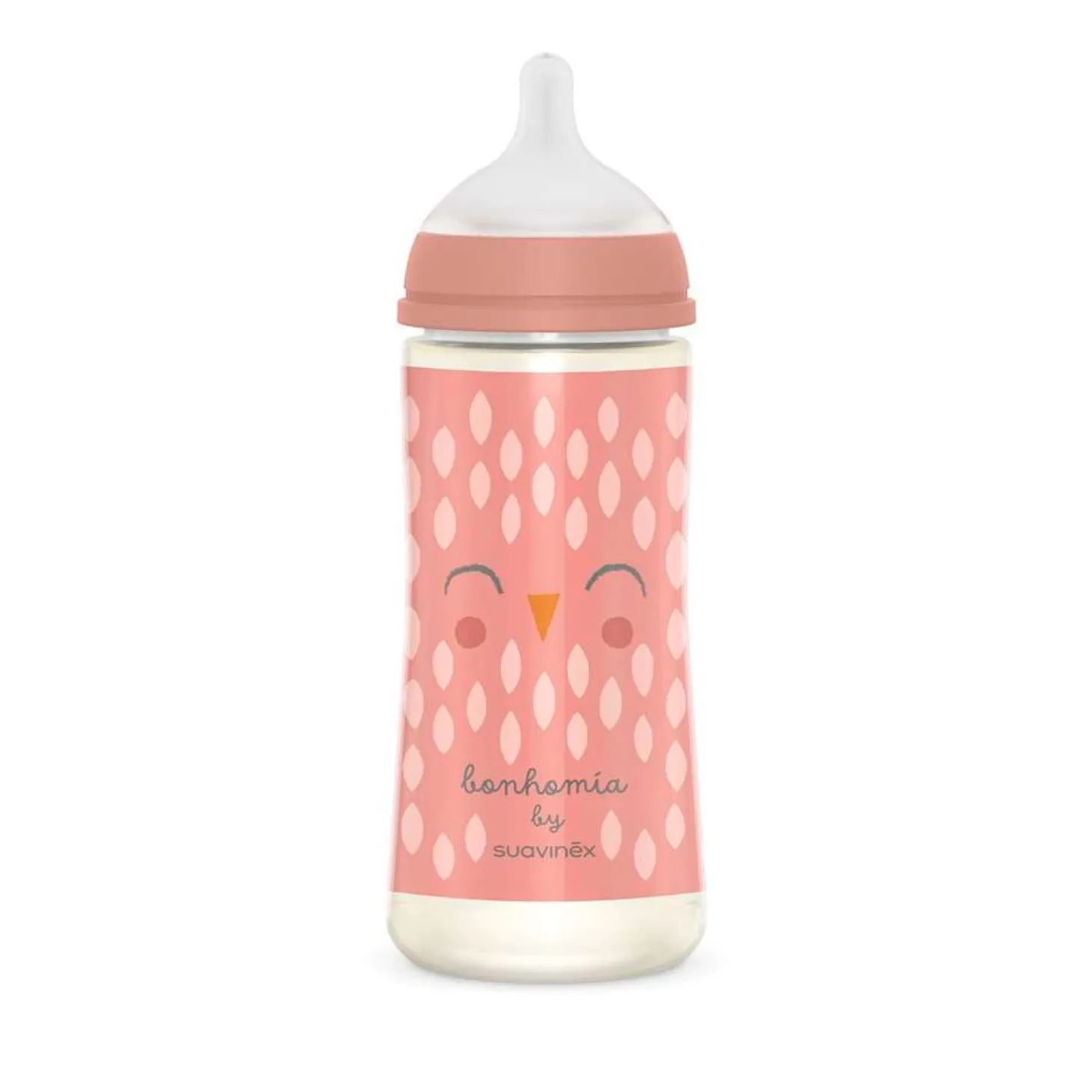 Suavinex Biberon Bonhomia avec tétine Sxpro L Rose 360 ml