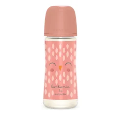 Suavinex Biberon Bonhomia avec tétine Sxpro L Rose 360 ml