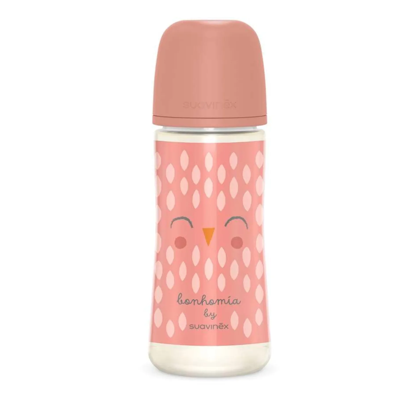 Suavinex Biberon Bonhomia avec tétine Sxpro L Rose 360 ml