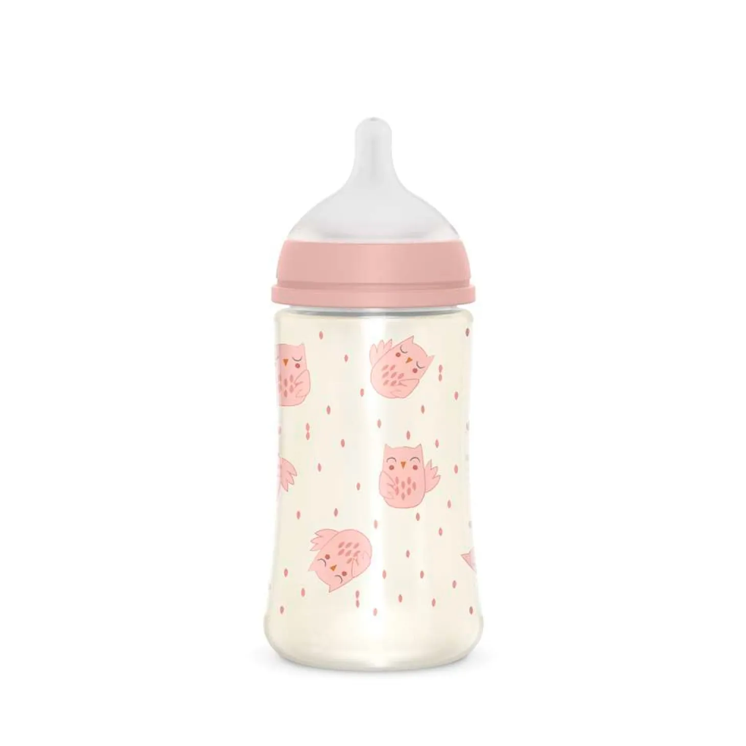 Suavinex Biberon Bonhomia avec tétine Sxpro M Rose 270 ml