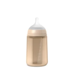 Suavinex                    Biberon silicone Colour Essence    Beige            Débit moyen/240 ml