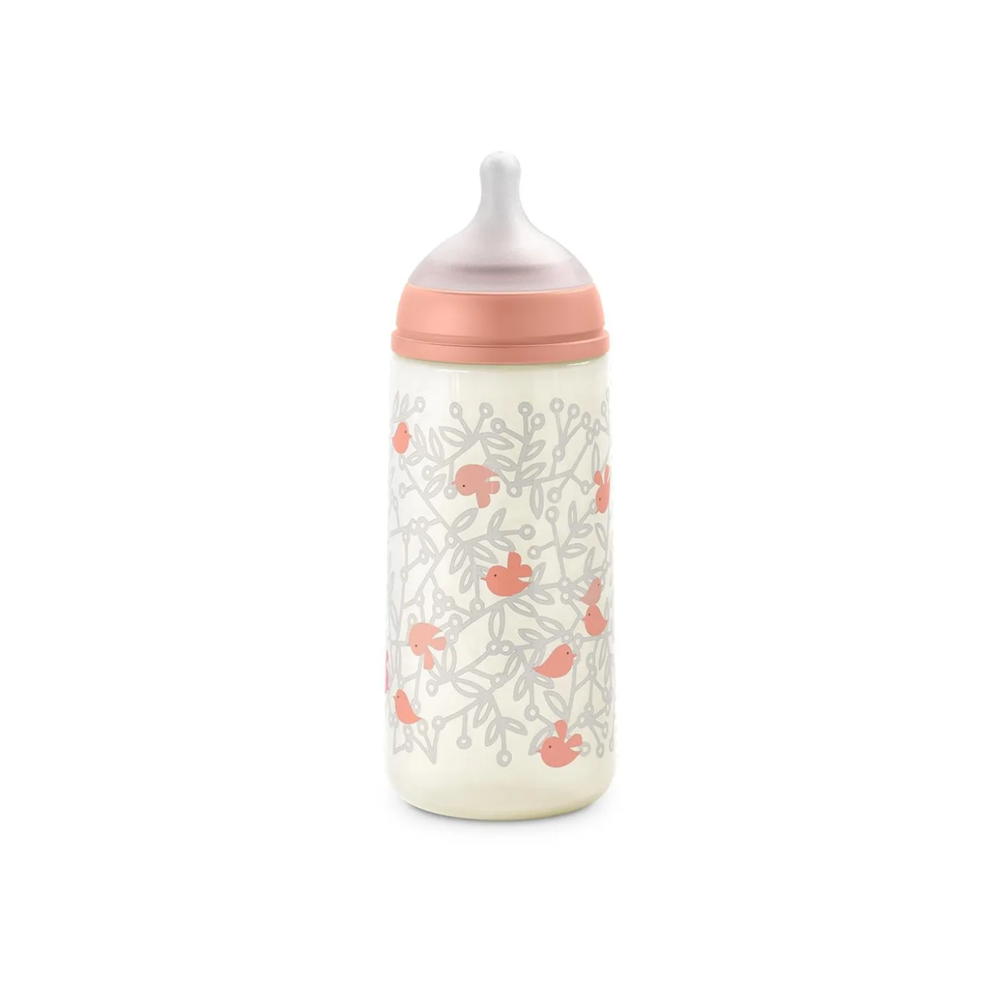 Suavinex Biberon Tétine Sxpro L Birdies Rose 360 ml