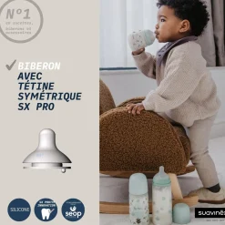 Suavinex                    Biberon Tétine Sxpro L Birdies    Vert            360 ml