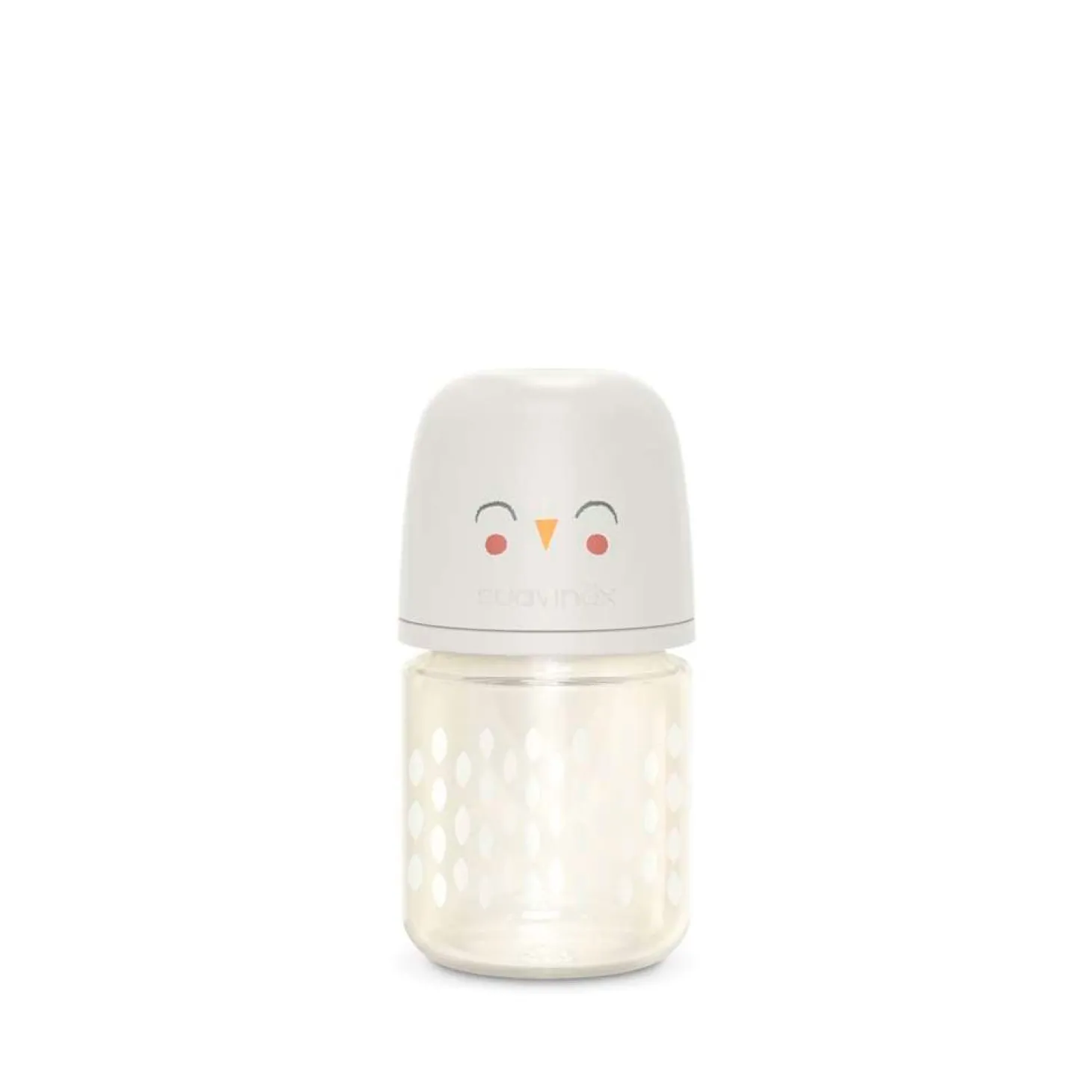 Suavinex Biberon verre Bonhomia avec tétine Sxpro S Beige 120 ml