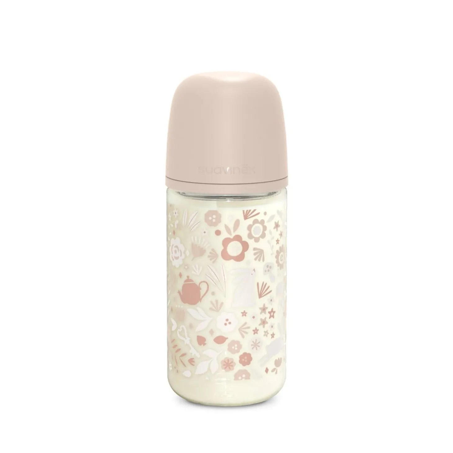 Suavinex Biberon Verre Tetine Sxpro Wond Rose 240 ml