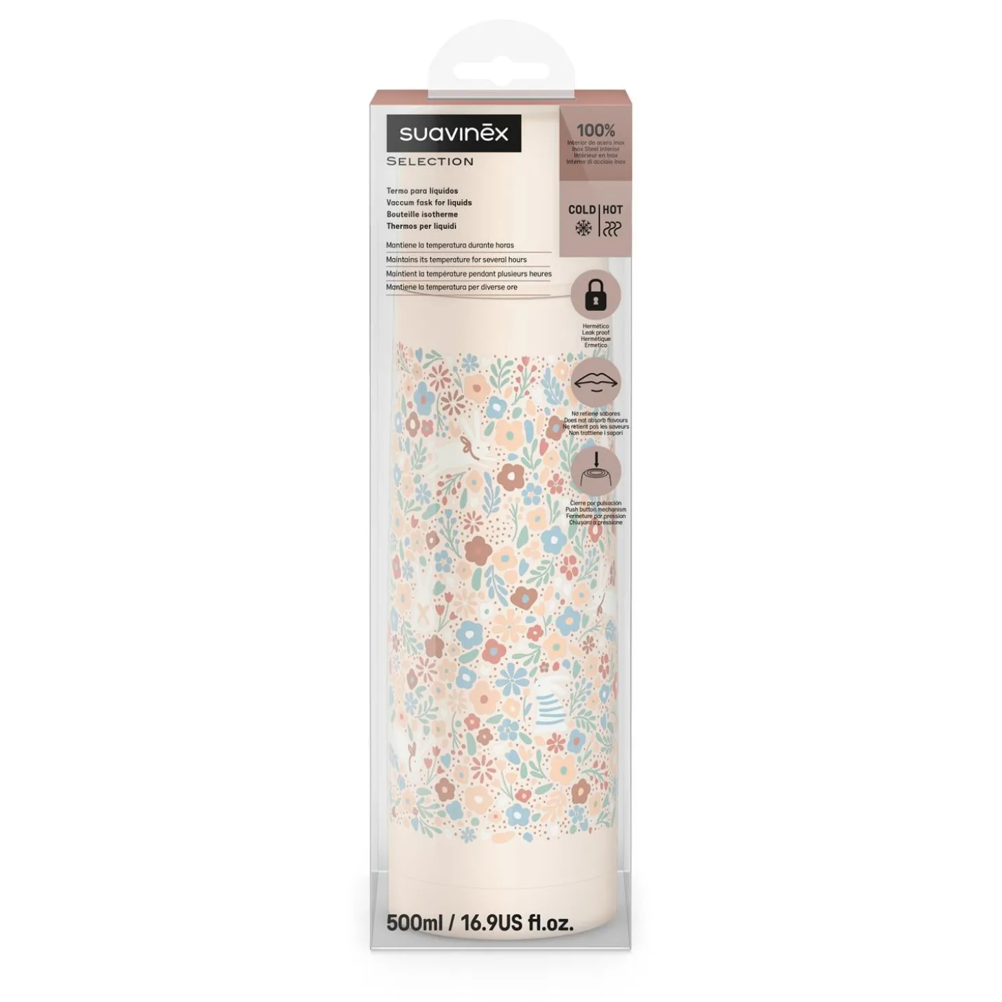 Suavinex Bouteille Isotherme Wonderland Liberty Beige 500 ml