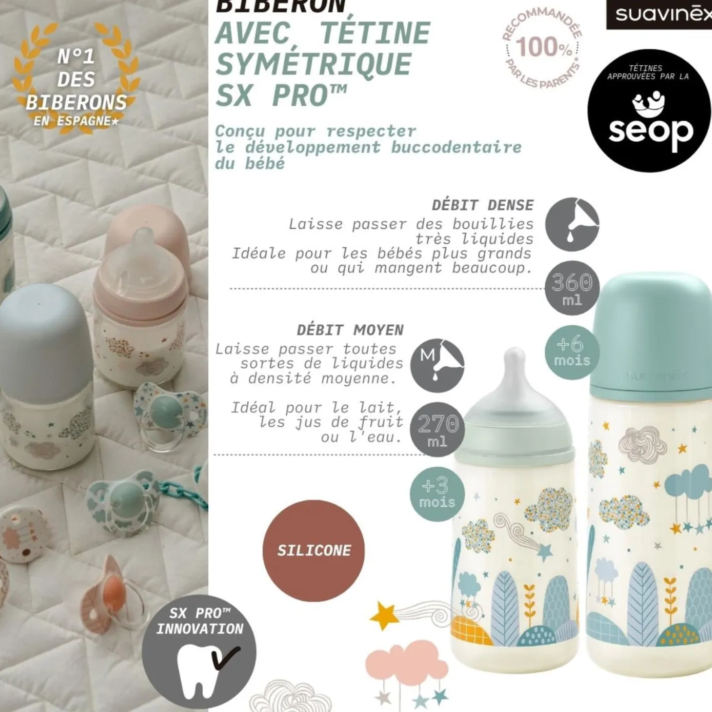 Suavinex Coffret cadeau dreams Rose 270 ml