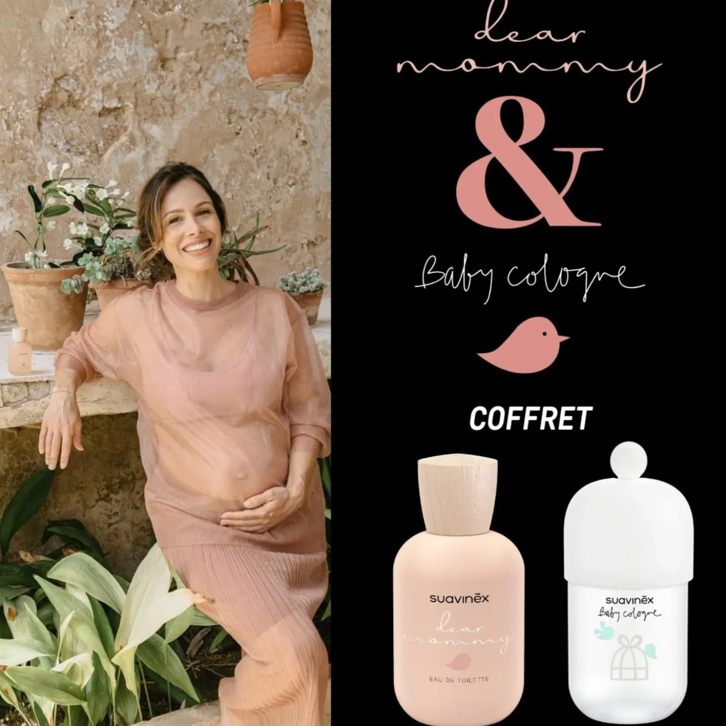 Suavinex Coffret eau de cologne Maman + baby cologne Rose