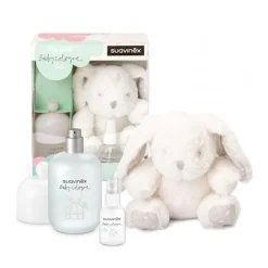 Suavinex                    Coffret peluche avec baby cologne    Blanc