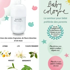 Suavinex Coffret peluche avec baby cologne Blanc