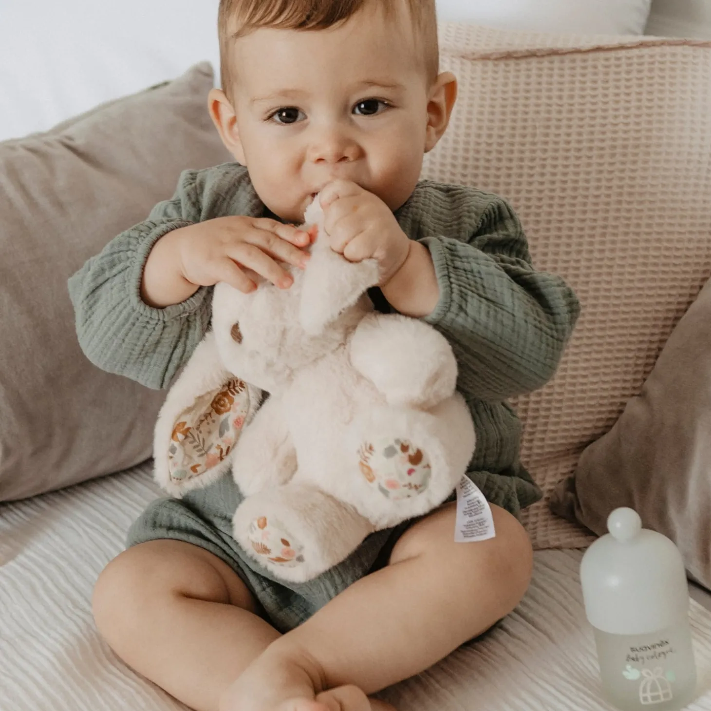 Suavinex Coffret peluche avec baby cologne Blanc
