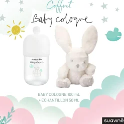 Suavinex Coffret peluche avec baby cologne Blanc