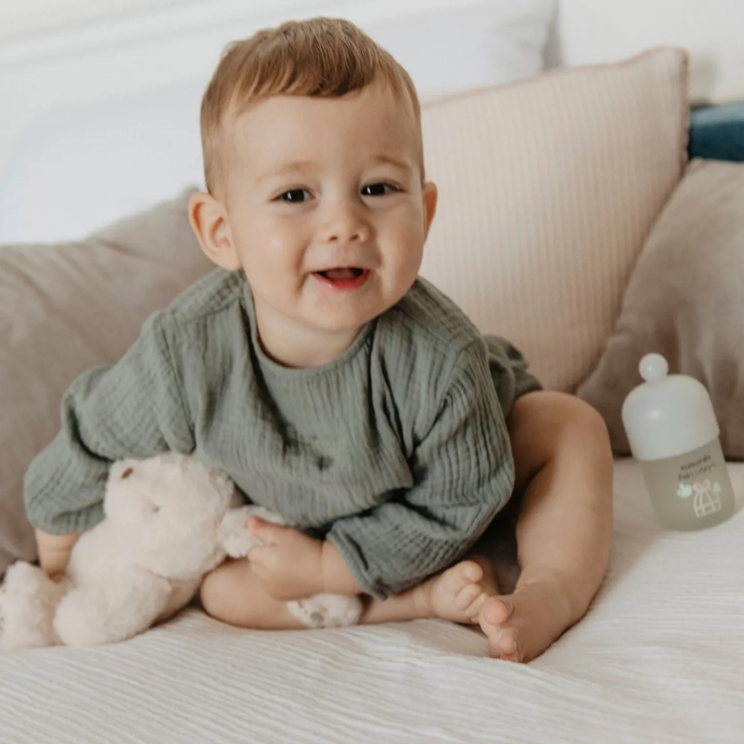 Suavinex Coffret peluche avec baby cologne Blanc