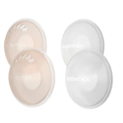 Suavinex                    2 coupelles recueille lait + 2 coupelles protectrices