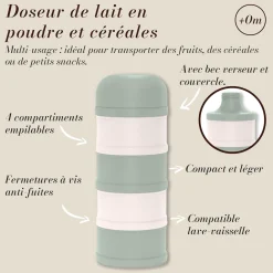 Suavinex                    Doseur De Lait 4 Compartiments Wonderland    Rose