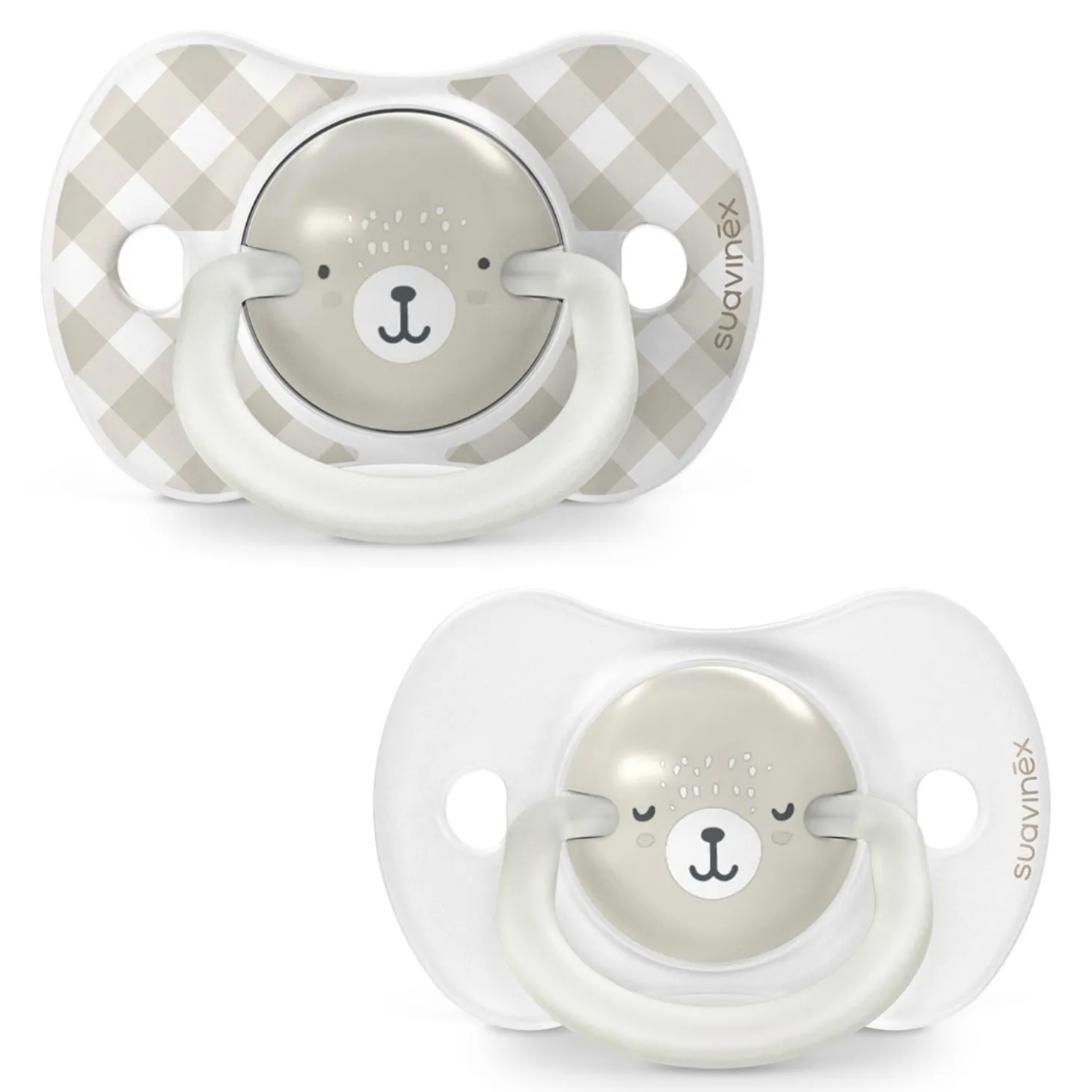 Suavinex Lot de 2 Sucettes Symetriques Sxpro Wild&Free Gris 6-18 mois
