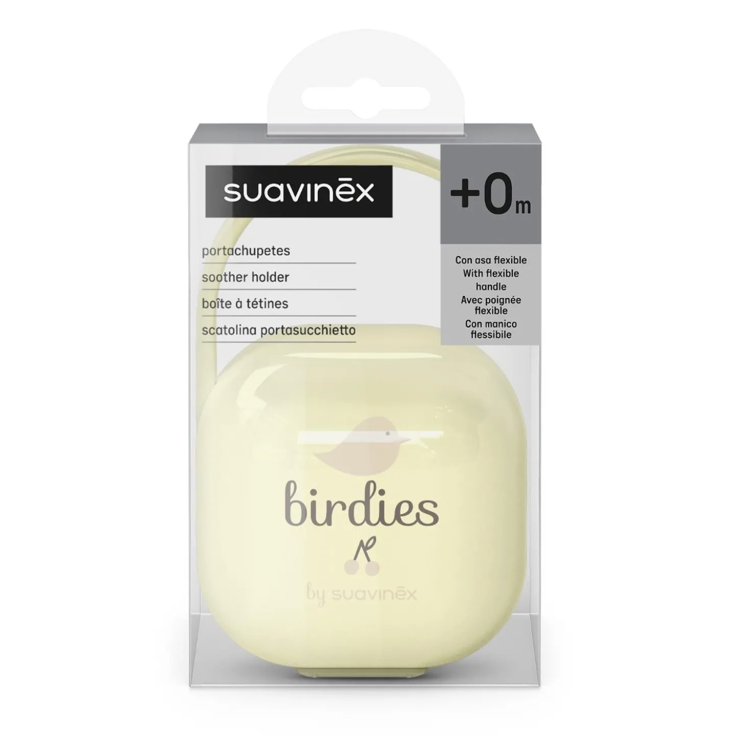 Suavinex Porte-Sucette Birdies Beige