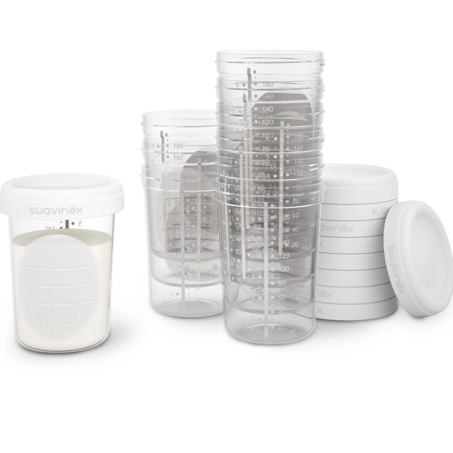Suavinex 10 pots de conservation 200 ml