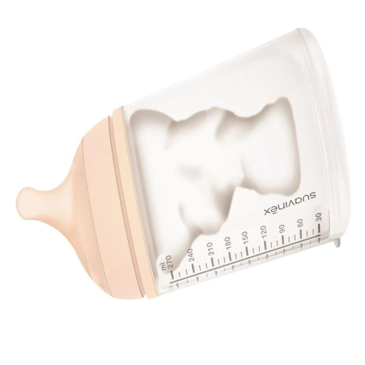 Suavinex Set biberon Zero.Zero avec sucette 180 ml