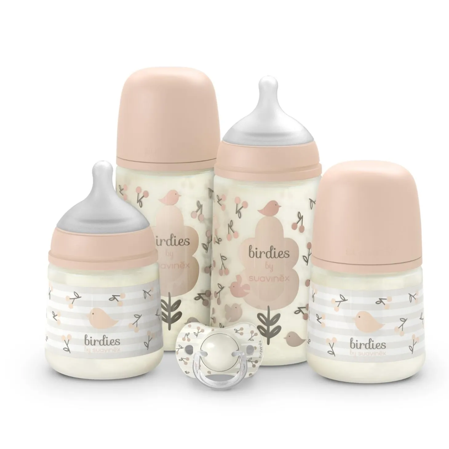 Suavinex Set Nouveau-Ne Birdies Rose