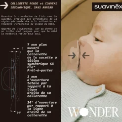 Suavinex                    Sucette reversible wonder    Vert            6-18 mois