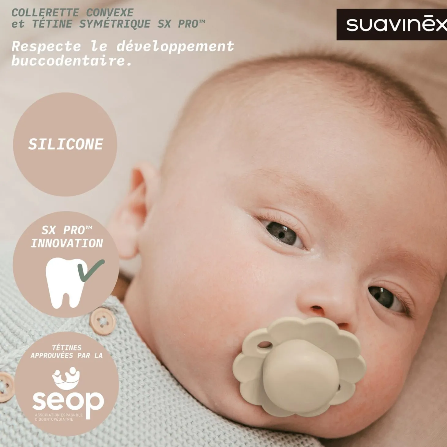 Suavinex Sucette reversible wonder Violet 6-18 mois