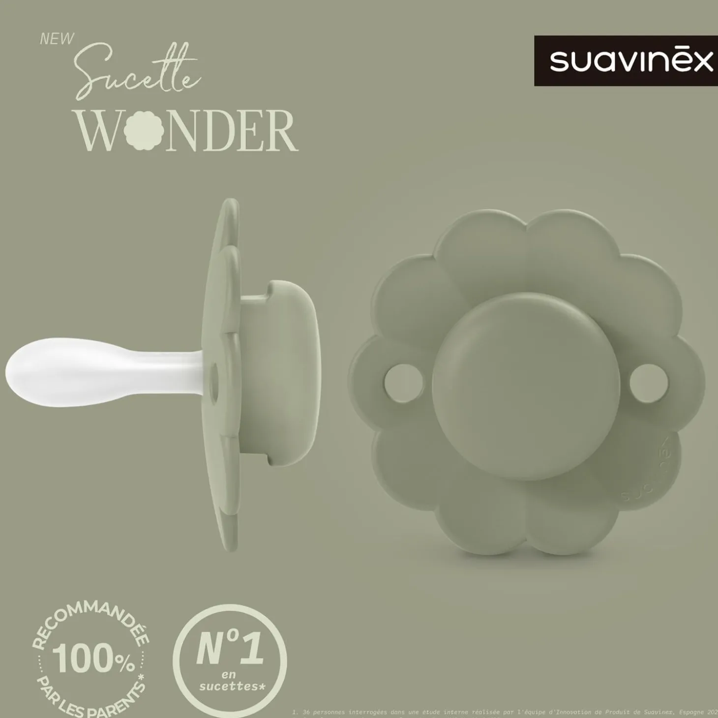 Suavinex Sucette reversible wonder Green 6-18 mois