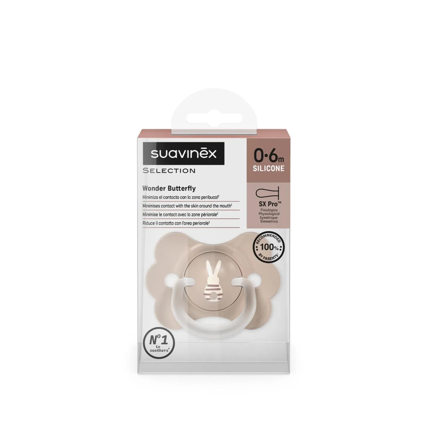 Suavinex Sucette Symetrique Sxpro Wonderland Beige 0-6 mois