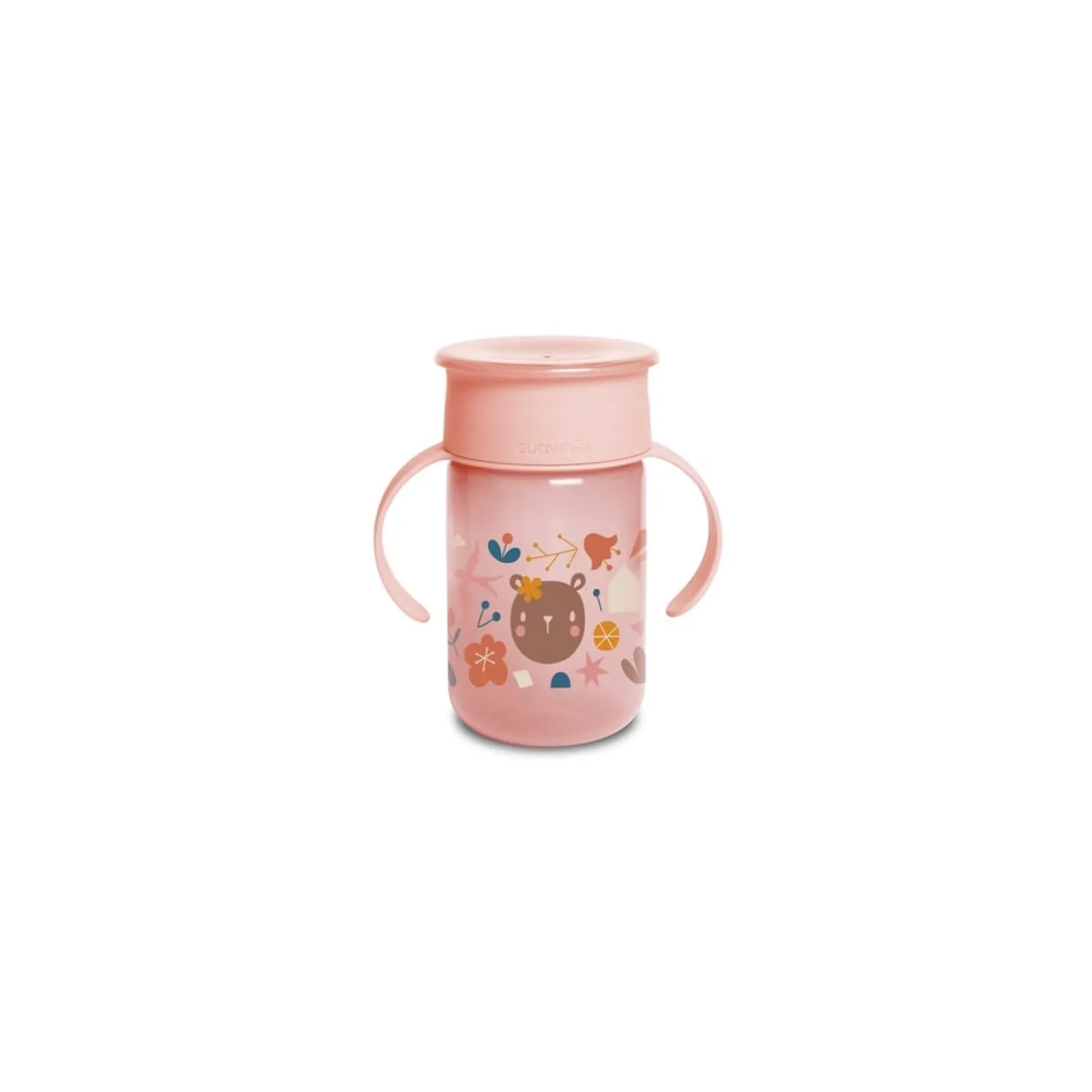 Suavinex Tasse 360° Into the Forest Rose 340ml 12 mois+