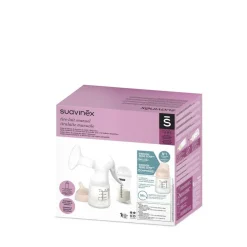 Suavinex                    Tire-lait manuel avec biberon Zero Zero    Blanc            120 ml
