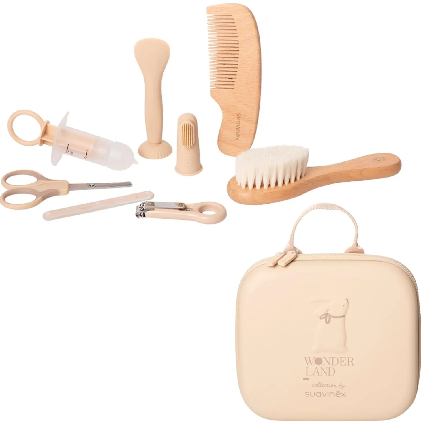 Suavinex Trousse de Soin et de Toilette 8 Accessoires Wonderland Beige