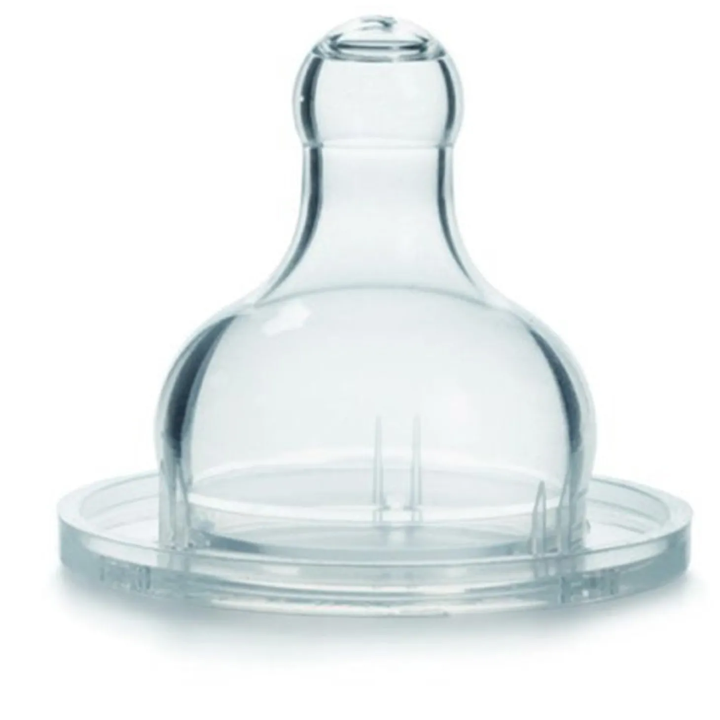 Suavinex 2 tétines bout rond silicone débit lent 0+