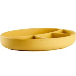 Thermobaby                    Assiette compatimentée silicone    Jaune Miel