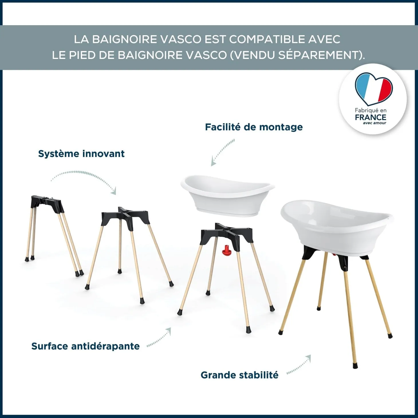 Thermobaby Baignoire Vasco Blanc muguet
