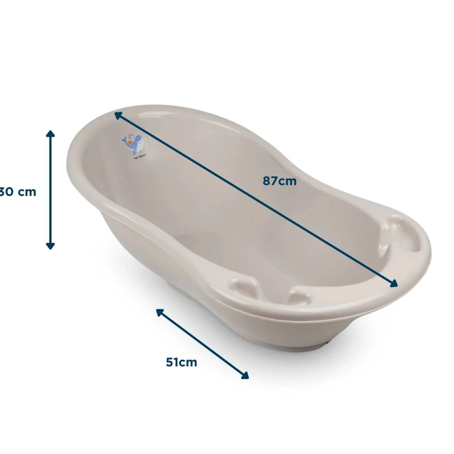 Thermobaby Baignoire Yoopi Gris Velours