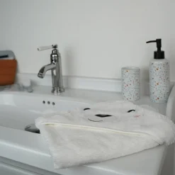 Thermobaby Cape de bain ours Blanc