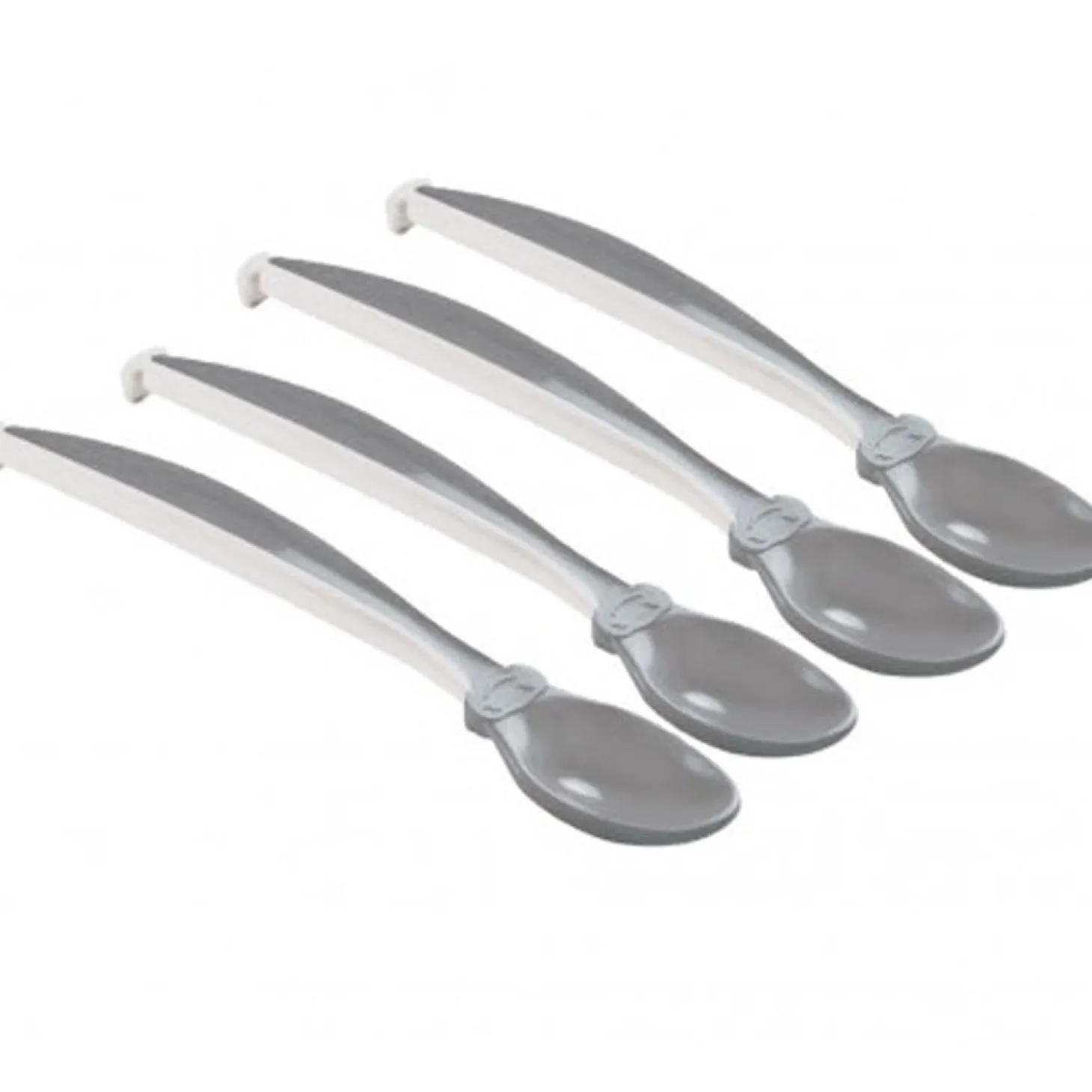 Thermobaby 4 Cuillères douces Gris Charme/ Blanc Muguet