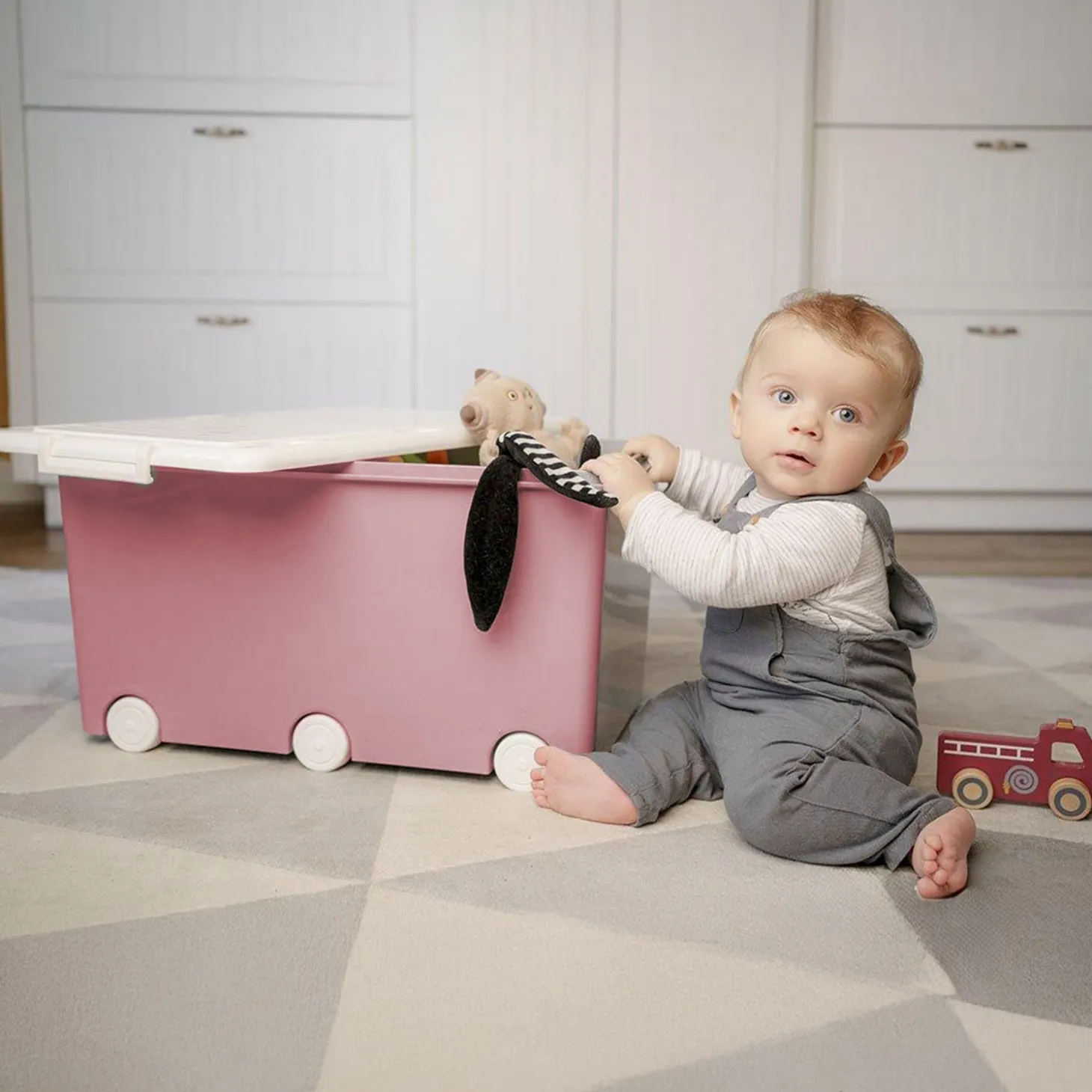 Thermobaby Grand coffre de rangement Playbox Rose