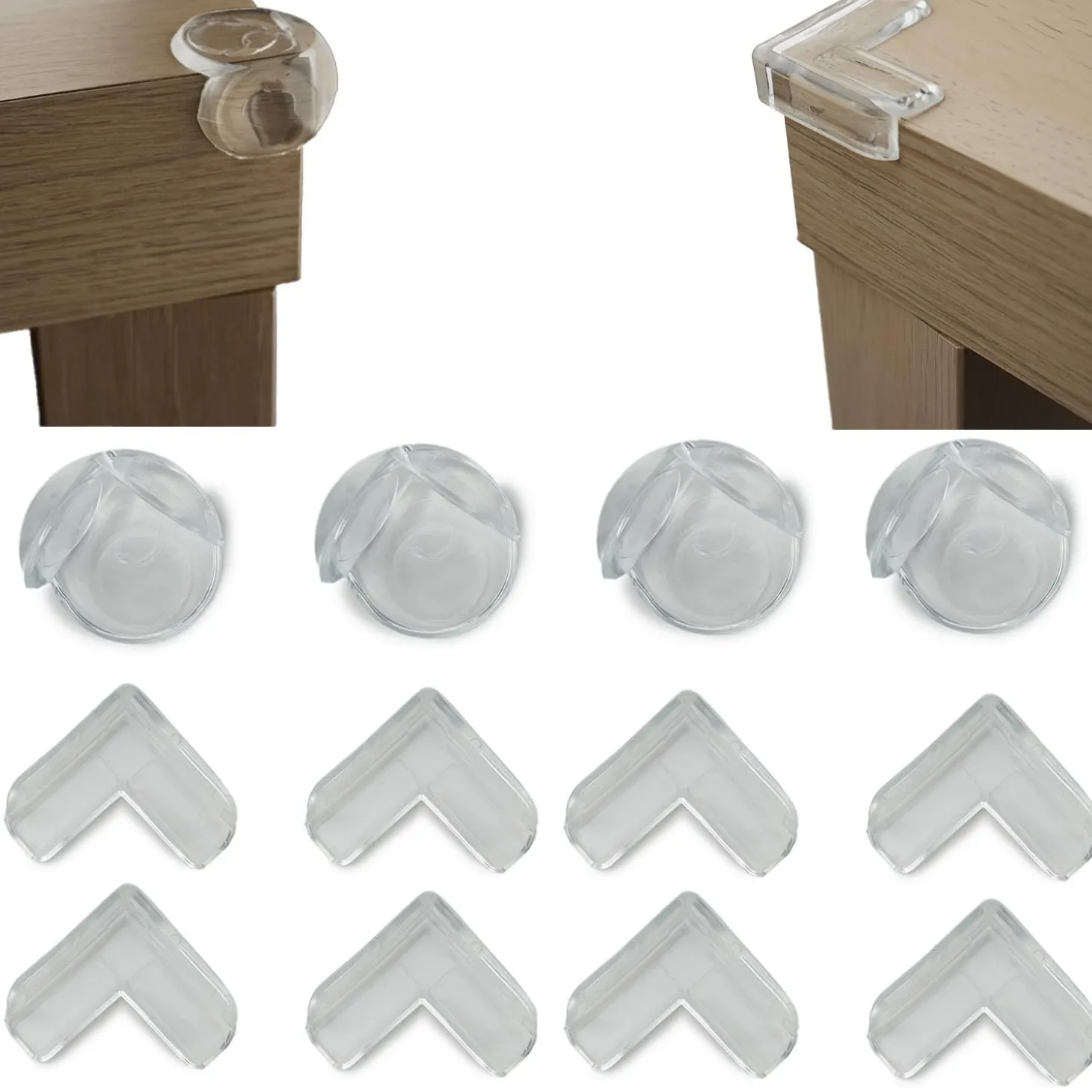 Thermobaby Lot de 12 coins de table Transparent