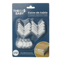 Thermobaby Lot de 12 coins de table Transparent
