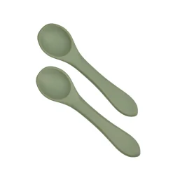 Thermobaby                    Lot de 2 cuillères silicone    Vert Cactus